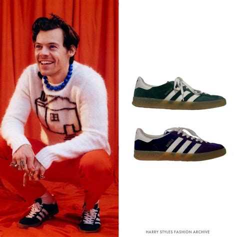 gucci adidas shoes harry styles|harry styles gucci shoes.